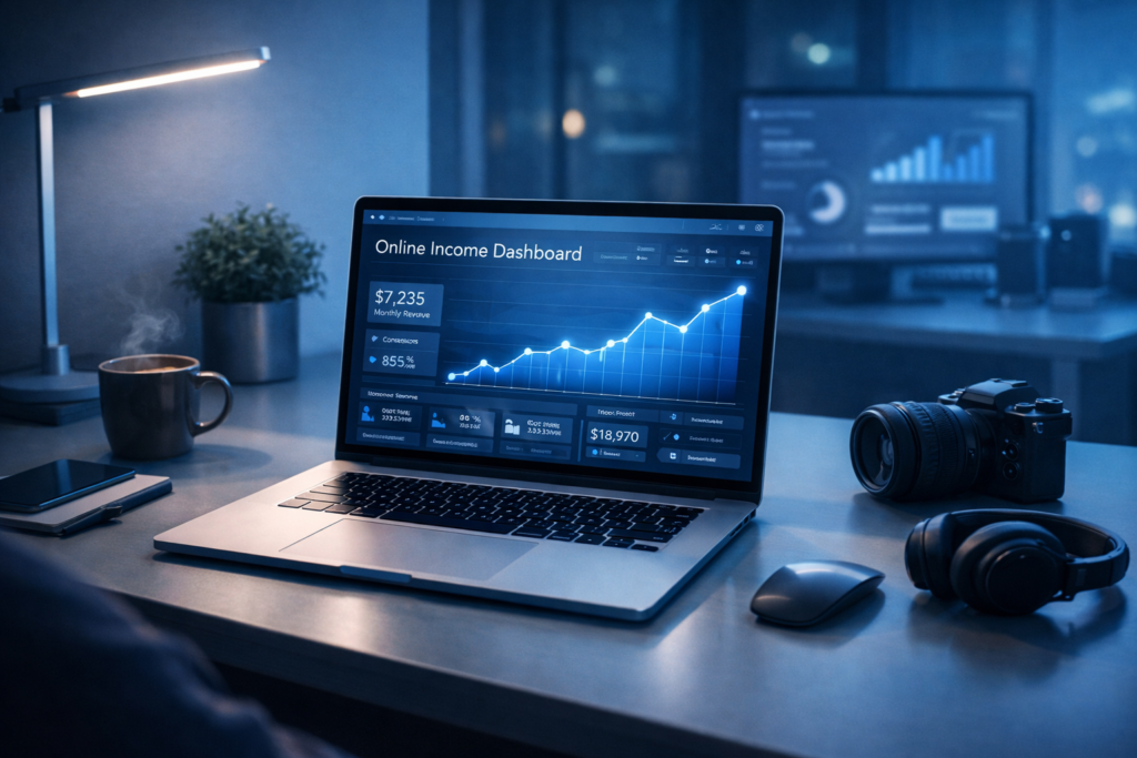 online income growth and passive income system