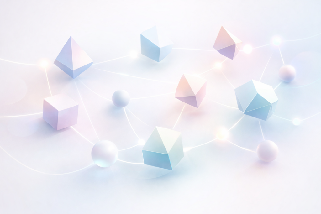 abstract online income system and digital workflow concept