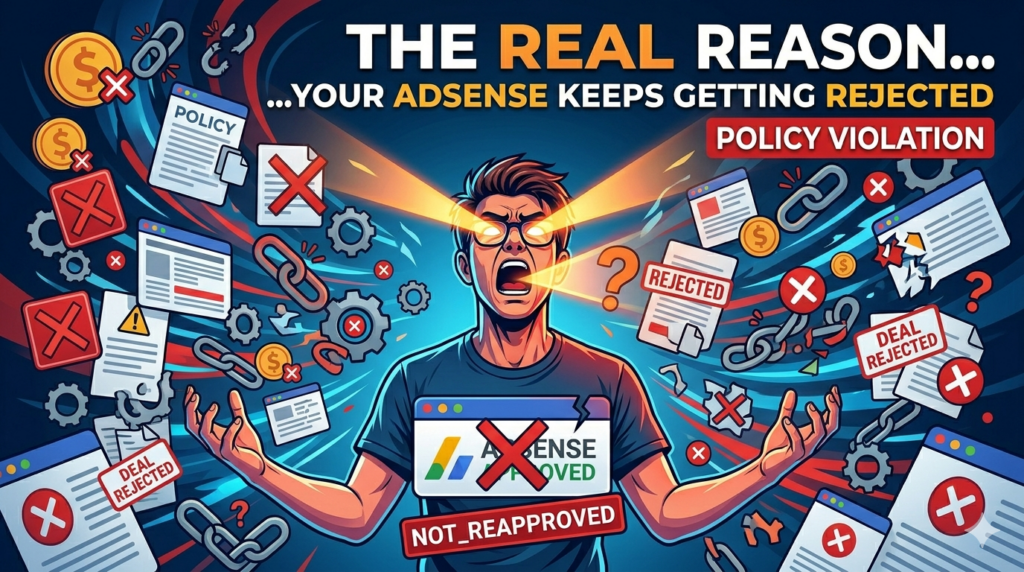 The Real Reason Your AdSense Keeps Getting Rejected