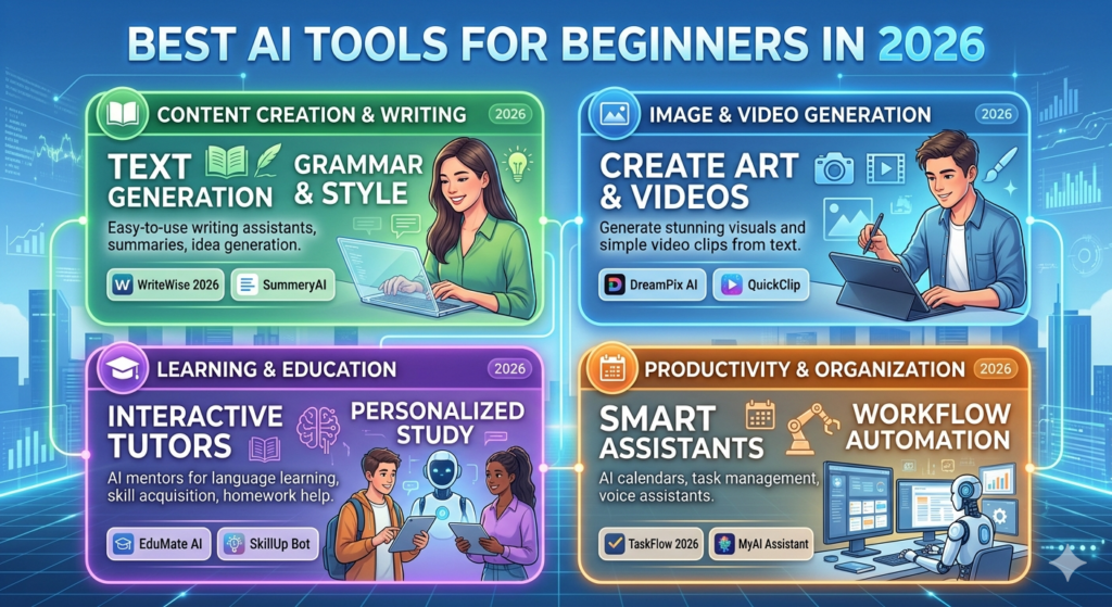 Best AI Tools for Beginners in 2026