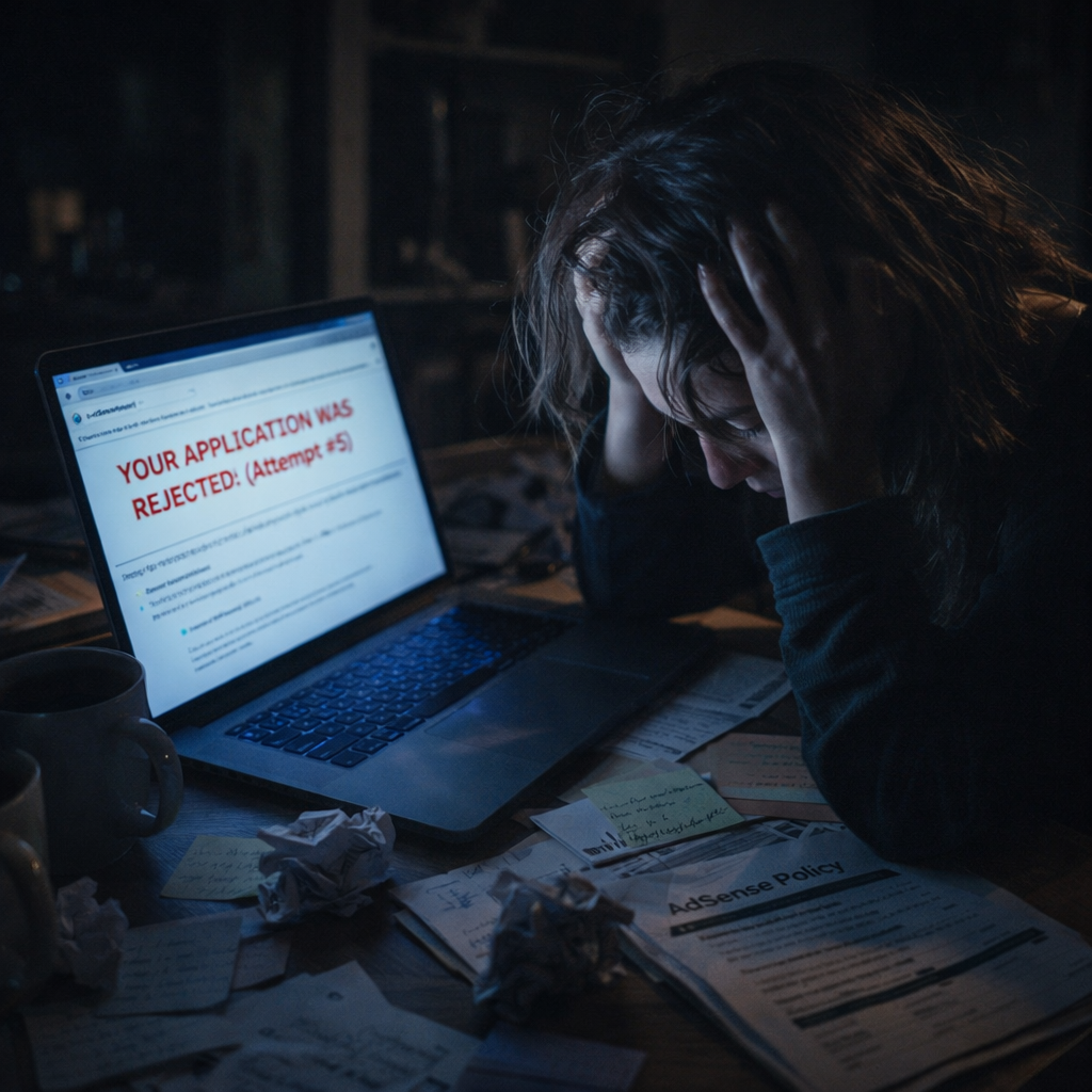 I Failed AdSense 5 Times